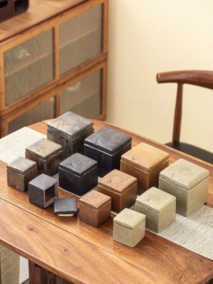 ЧАЙНИЦА. Банка для кофе. 650 мл. Лист