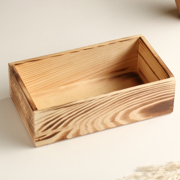 Кашпо деревянное 24×14×9 см Элегант, обжиг Кашпо деревянное 24×14×9 см Элегант, обжиг