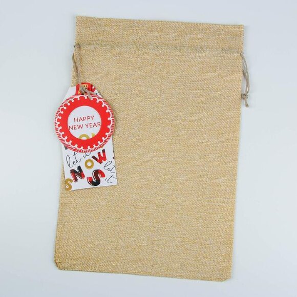 Мешок подарочный Happy new year, 20 × 30 см Мешок подарочный Happy new year, 20 × 30 см
