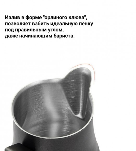 ПИТЧЕР (вспениватель) для молока 500 мл белый ПИТЧЕР (вспениватель) для молока 500 мл белый