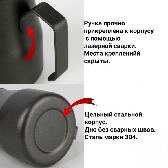 ПИТЧЕР (вспениватель) для молока 360 мл белый ПИТЧЕР (вспениватель) для молока 360 мл белый