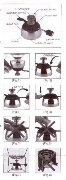 Портативная газовая горелка для варки кофе HT-5015-M   Портативная газовая горелка для варки кофе HT-5015-M