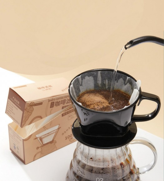 Фильтры бумажные для воронки HARIO V60 отбеленные, 02 (1-4 чашки), 100 шт Фильтры бумажные для воронки HARIO V60 отбеленные, 02 (1-4 чашки), 100 шт