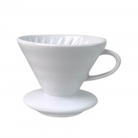 Воронка керамическая 300 мл. Белая CoffeeKoff