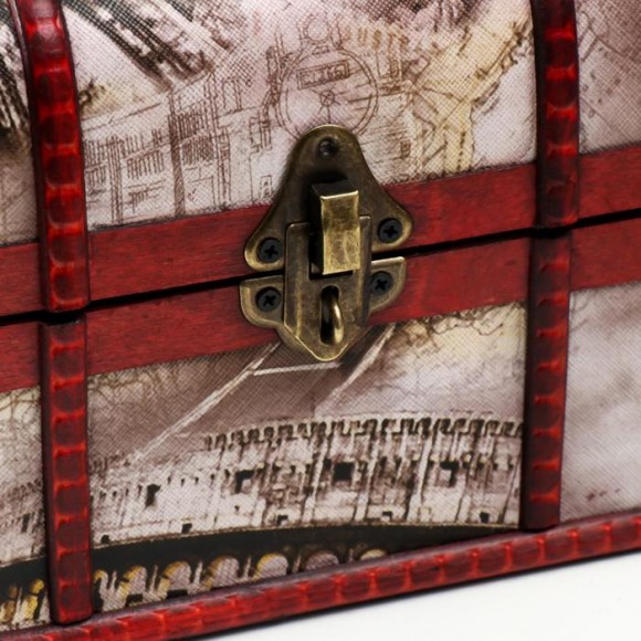 Шкатулка дерево состаренная "Цветы и города" сундучок 15х22х15,5 см Шкатулка дерево состаренная "Цветы и города" сундучок 15х22х15,5 см