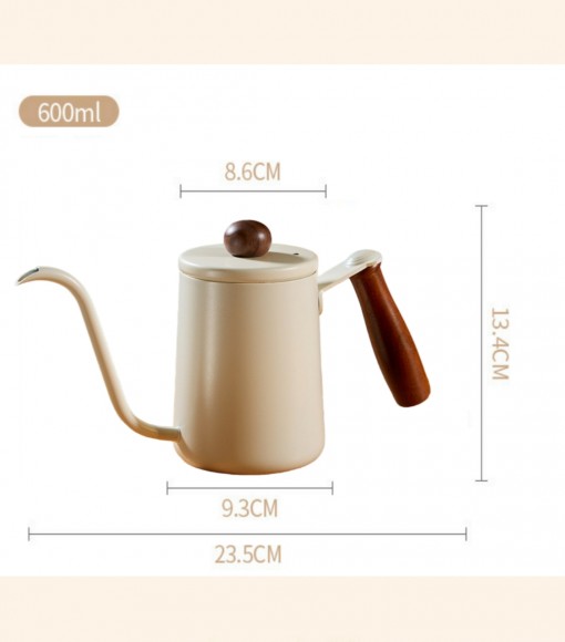 Чайник стальной с длинным носиком 600 мл. Молочный №1 Чайник стальной с длинным носиком 600 мл. Молочный №1