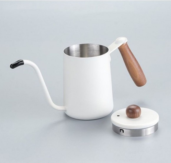 Чайник стальной с длинным носиком 600 мл. Молочный №1 Чайник стальной с длинным носиком 600 мл. Молочный №1