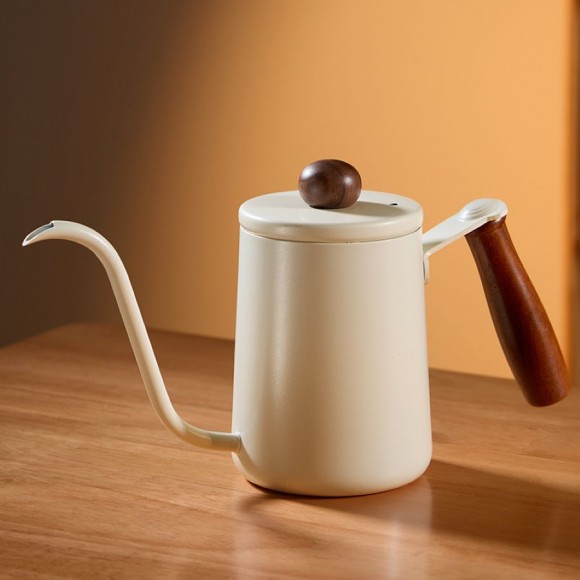 Чайник стальной с длинным носиком 600 мл. Молочный №1 Чайник стальной с длинным носиком 600 мл. Молочный №1