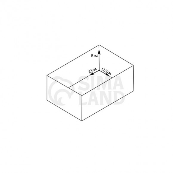 Кашпо деревянное "ПРОВАНС"  24,5х14,5х8 см в ассортименте
