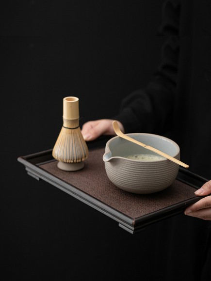 Набор для приготовления матчи, 4 пр. Серый мрамор