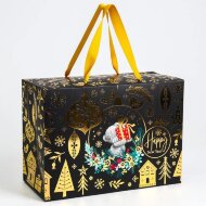 Пакет-коробка подарочная 28 см х 20 см х 13 см Пакет-коробка подарочная 28 см х 20 см х 13 см