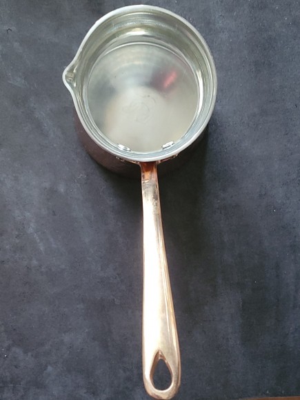 Медная кованая джезва "ALTIN" с серебром 180 мл 