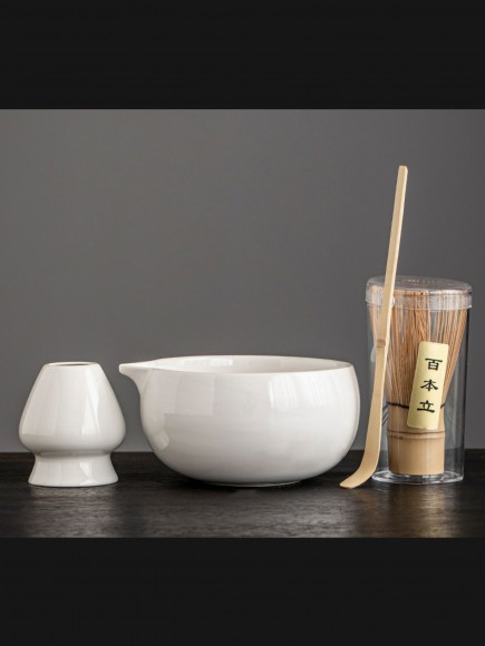 Набор для приготовления матчи, 4 пр.Белый 2