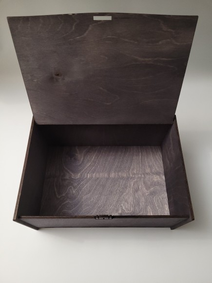 Ящик подарочный "КофейКофф" 30*20*12 (эбеновое дерево)