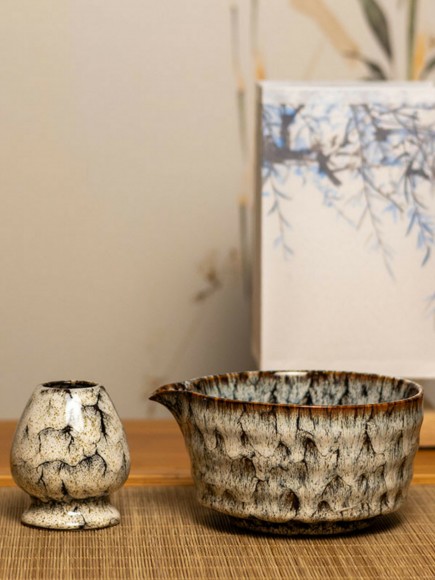 Набор для приготовления матчи, 4 пр. Пятнистый мрамор