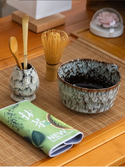 Набор для приготовления матчи, 4 пр. Пятнистый мрамор