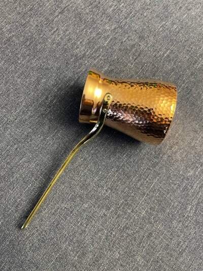 Кованая медная джезва с серебром (аналог SOY) ЧЕКАНКА 225 мл Кованая медная джезва с серебром (аналог SOY) ЧЕКАНКА 225 мл