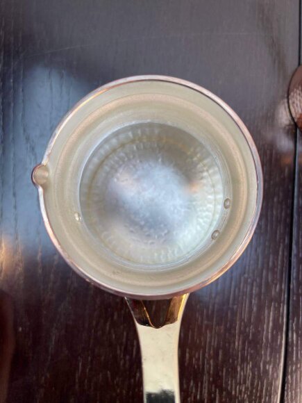 Кованая медная джезва с серебром (аналог SOY) ЧЕКАНКА 225 мл Кованая медная джезва с серебром (аналог SOY) ЧЕКАНКА 225 мл